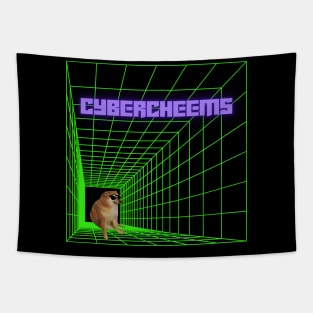 CyberCheems the dog in the cybermatrix Tapestry