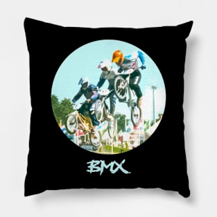 bmx race racing Pillow