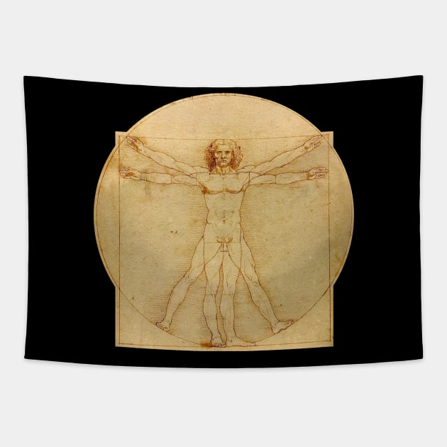 Vitruvian sales man tapestry