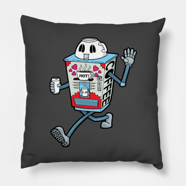 Coffee-Bot Pillow by deancoledesign