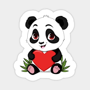 Cute cartoon chibi panda Magnet