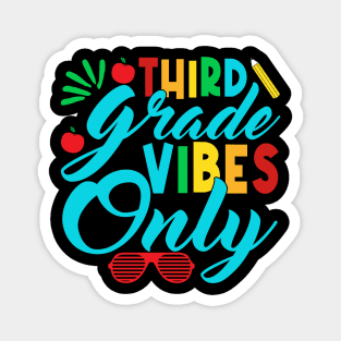 3rd Grade Vibes Teachers Boys Girls Funny Back To School Magnet