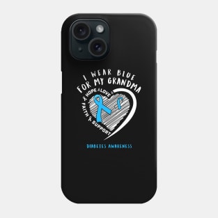 I Wear White For My Grandma Diabetes Awareness Phone Case