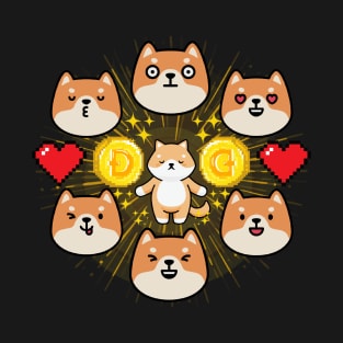 I Love you Shiba Inu Coin T-Shirt