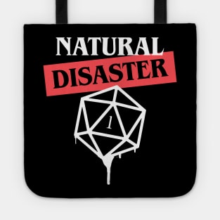 Natural Disaster Funny D20 Dice Critical Fail Tote