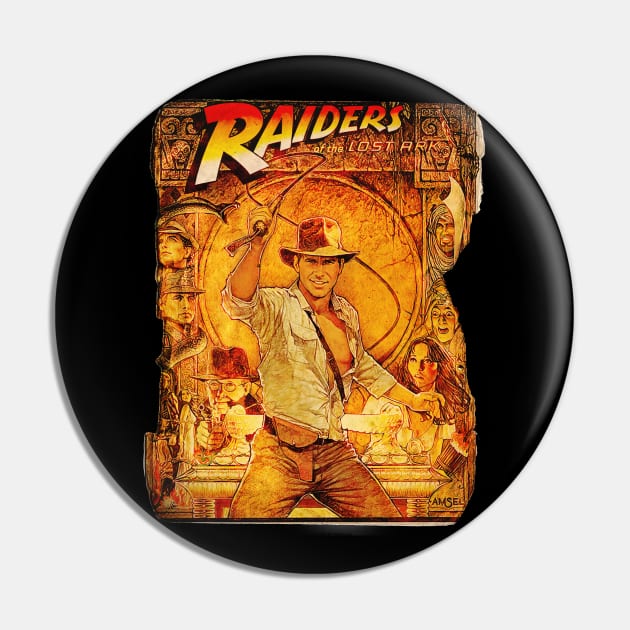 Raiders - vintage Look Pin by Buff Geeks Art