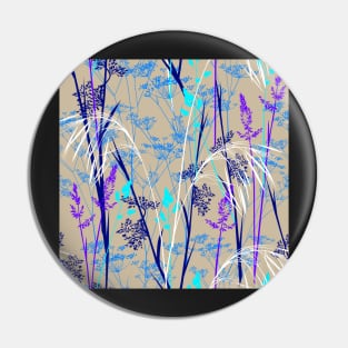 in the wild meadow - blue Pin