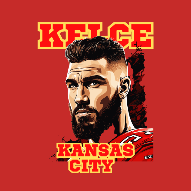 Travis Kelce Kansas City Design by Charlie Dion