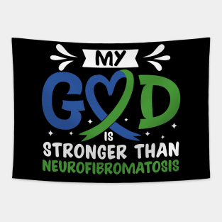 MY God is Stronger Than Neurofibromatosis Neurofibromatosis Awareness Tapestry