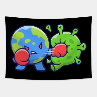 world fight coronavirus Tapestry