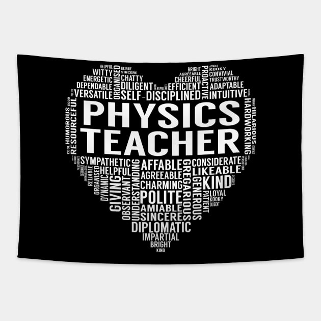 Physics Teacher Heart Tapestry by LotusTee