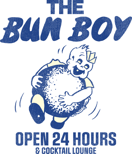 The Bun Boy Retro Defunct Restaurant & Cocktail Lounge Kids T-Shirt by darklordpug