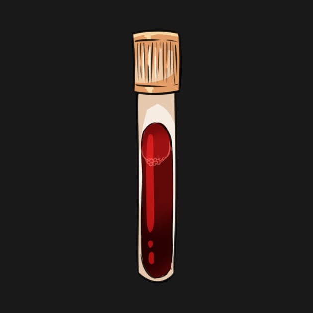 Blood Vial by oixxoart