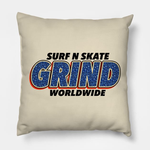 Grind Diamond Pillow by GrindSurfnSkate