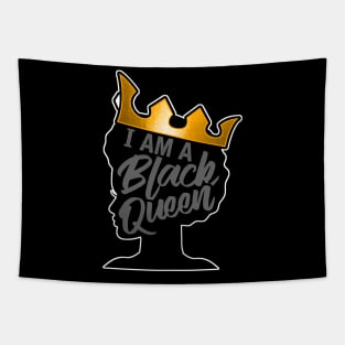 I Am A Black Queen Black Pride Design Tapestry