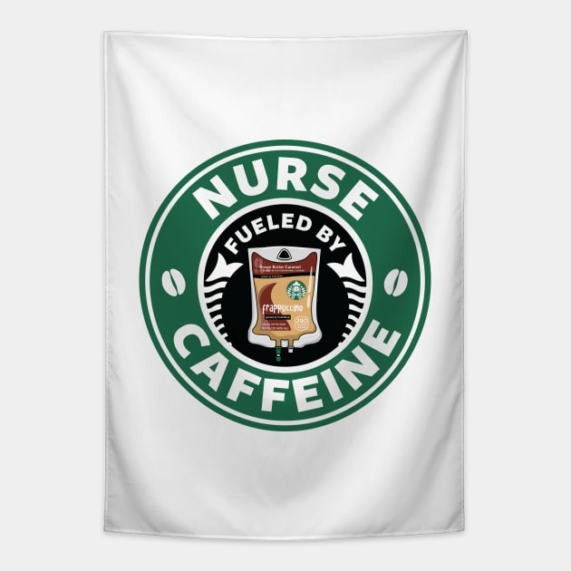 Nurse Fueled By Caffeine Tapestry by spacedowl