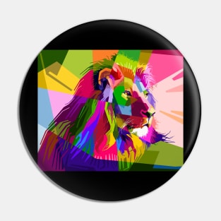 Polygonal lion Pin