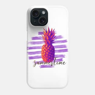 Summertime. Pineapple. Phone Case