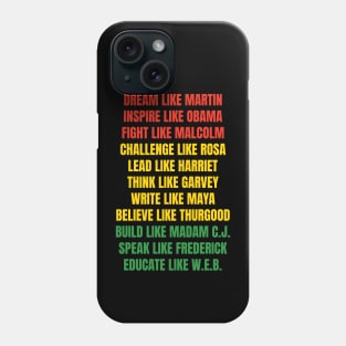 African American leaders of black history month Phone Case