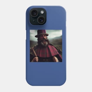 Scottish Highlander in Clan Tartan Phone Case