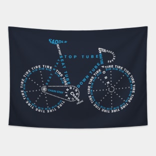 BIKE ANATOMY Tapestry