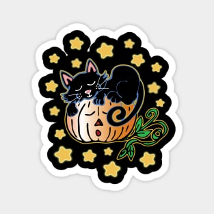 Halloween Black Cat Magnet