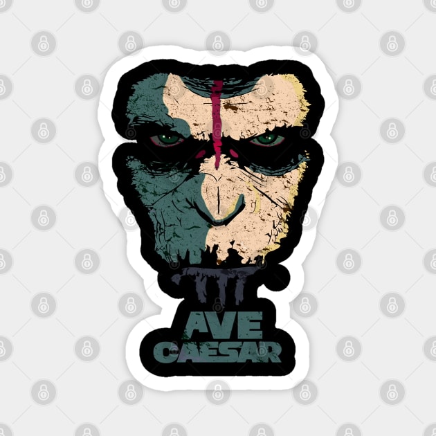 Ape not kill ape... Ave Caesar from Rise of the Planet of the Apes Magnet by DaveLeonardo