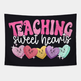 Groovy Teaching Sweethearts Teachers Valentines Day Tapestry