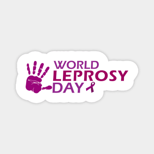 World Leprosy Day Symbolic Hand Print Magnet