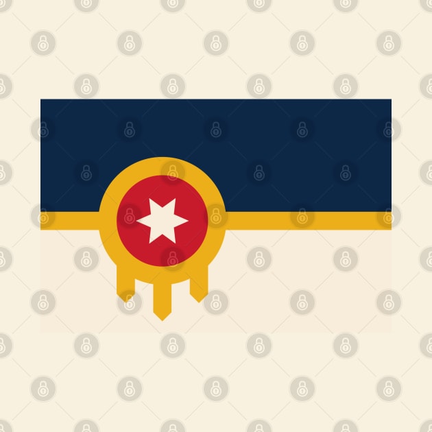 Flag of Tulsa by brigadeiro