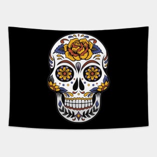 Colorful Skull Tapestry