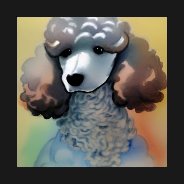 Poodle - Watercolor Art Style by ArtistsQuest