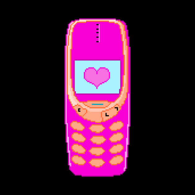 Pixel Cute Phone by ssydneyart