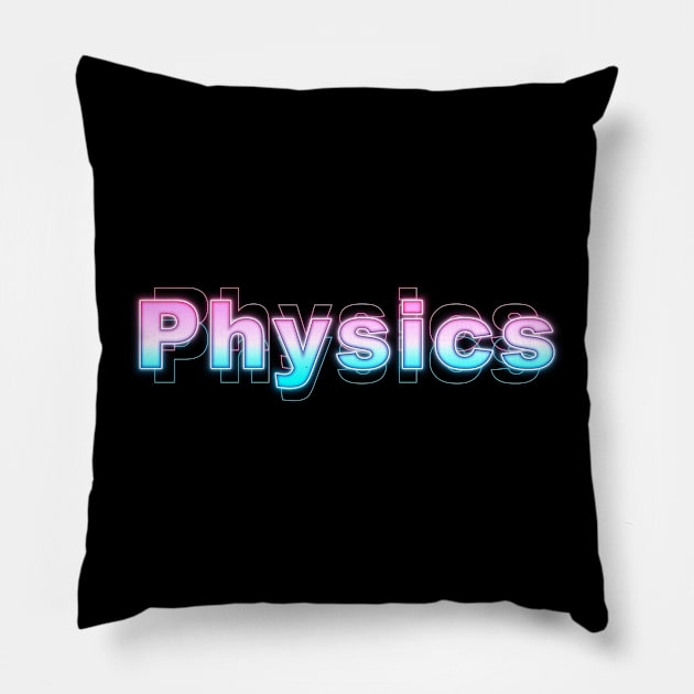 Physics Pillow by Sanzida Design