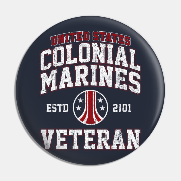 United States Colonial Marines Veteran Pin by huckblade