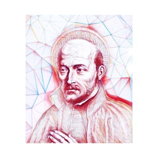 Ignatius of Loyola Portrait | Ignatius of Loyola Artwork | Line Art T-Shirt