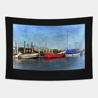 Boats At Their Moorings Tapestry