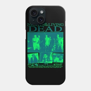 Night of the Living Dead - Horror Classic Spooky Film Poster 1968 (green) Phone Case