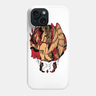 Red and Cream Virgo Beauty Phone Case