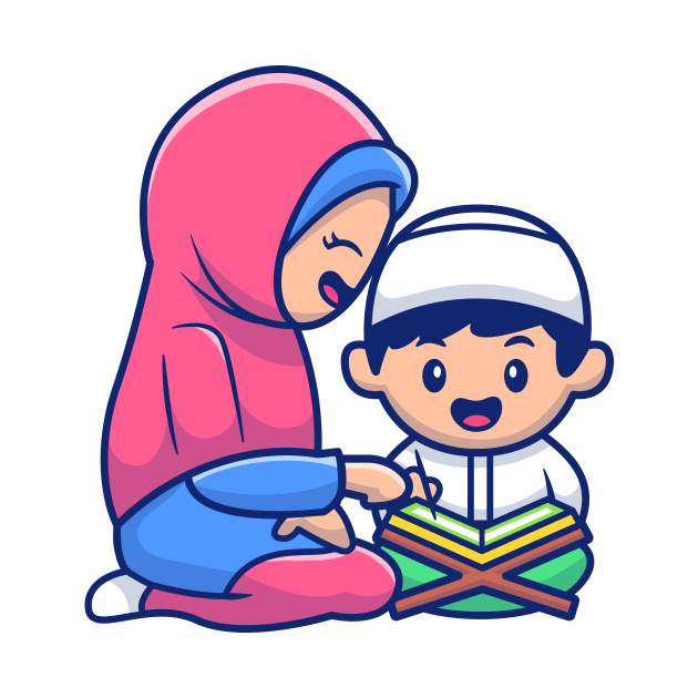 Moslem women and boy reading by Catalyst Labs