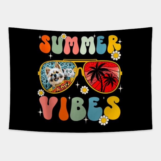 Summer Vibes Retro Glasses Tapestry by cutestuffs