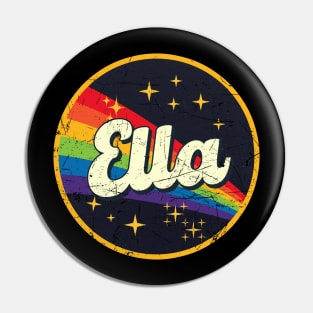 Ella // Rainbow In Space Vintage Grunge-Style Pin