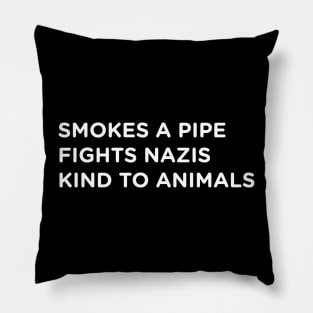 Pipe Smoker Who...  design no. 1 ( for dark shirts ) Pillow