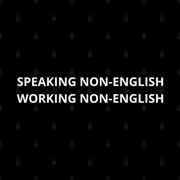 speaking non-english working non-english by mdr design