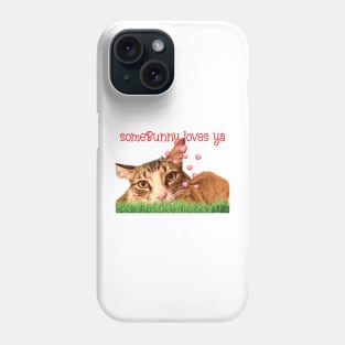 Some Bunny loves you Maine Coon cat Phone Case