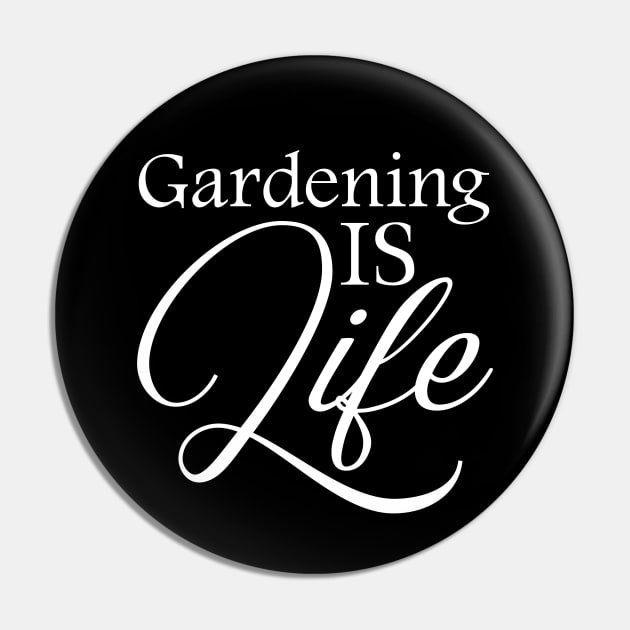 Gardening is life Planter Green Thumb Quote Pin by BlueTodyArt