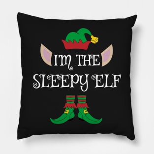 I'm The Sleepy Christmas Elf Pillow