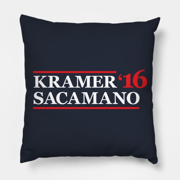 Kramer-Sacamano 2016 Pillow by Oat Graphics