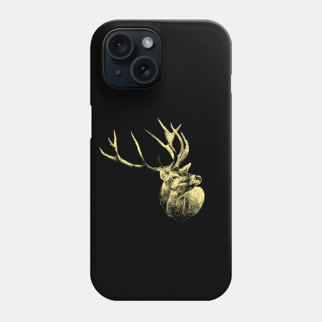 Red deer portrait Phone Case by Guardi