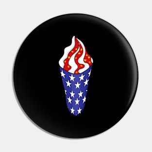 Memorial Day 4Th Of July Patriotic Ice Cream Cones Pin